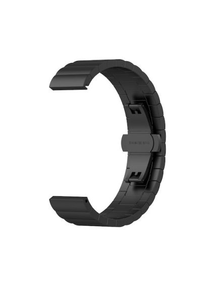 For Huawei Fit Mini One Bead Metal Steel Watch Band   ΜΑΥΡΟ