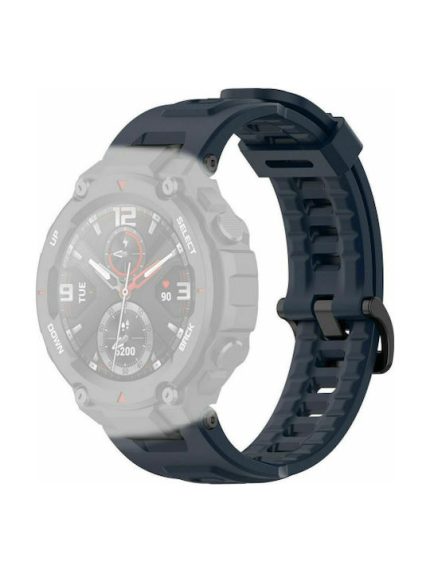 For Huami Amazfit T-Rex A1918 Tyrannosaurus Silicone Watch Strap(Navy Blue)