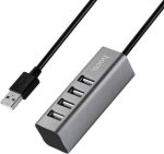 Hoco HB14 Easy use USB-C Docking Station με HDMI 4K PD Ασημί - Image 8