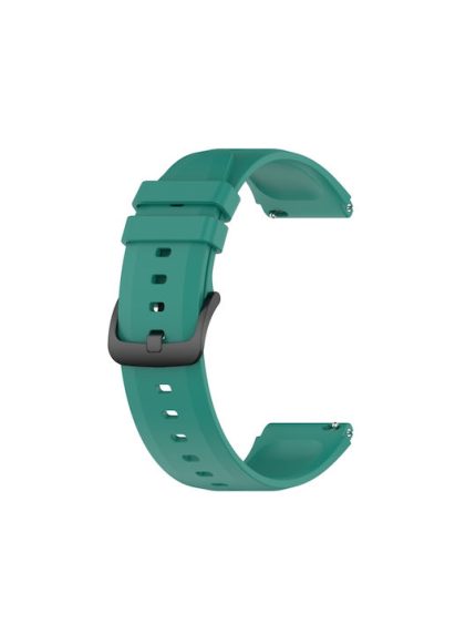Για Xiaomi Watch S1 Προεξέχουσα κεφαλή γυαλιστερή ζώνη ρολογιού σιλικόνης 22 mm (πράσινη)