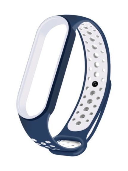 Two Tone Λουράκι Σιλικόνης με Pin Μπλε (Mi Smart Band 5/Mi Smart Band 6)