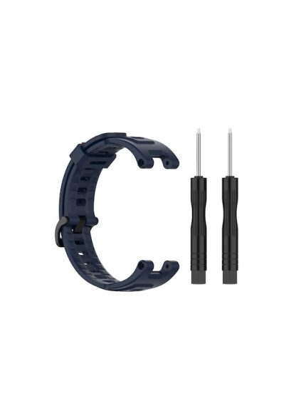 Για Amazfit T-Rex Pro / Ζάντα ρολογιών σιλικόνης Amazfit T-Rex με εργαλεία αποσυναρμολόγησης, One Size (Navy Blue)