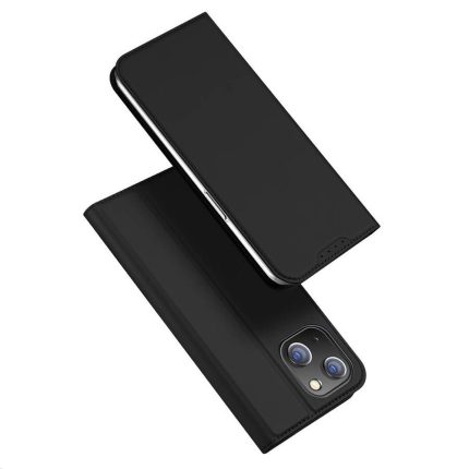 DUX DUCIS Skin Pro - Λεία δερμάτινη θήκη για Apple iPhone 15 μαύρη