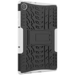 Για Lenovo Tab M10 X605 / X505 Tire Texture Προστατευτική θήκη tablet TPU+PC με θήκη (λευκή) - Image 3