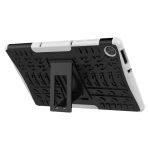Για Lenovo Tab M10 X605 / X505 Tire Texture Προστατευτική θήκη tablet TPU+PC με θήκη (λευκή) - Image 5