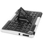 Για Lenovo Tab M10 X605 / X505 Tire Texture Προστατευτική θήκη tablet TPU+PC με θήκη (λευκή) - Image 6