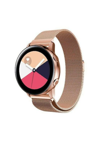 Stainless Steel Milanese 20mm λουράκι με μαγνητικό κλείσιμο για το Amazfit GTS 3 - Rose Gold