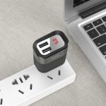 Hoco Φορτιστής Χωρίς Καλώδιο με 2 Θύρες USB-A Μαύρος (C40A Speedmaster) - Image 3