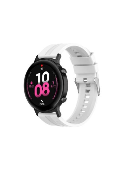 Λουράκι Σιλικόνης Λευκό (Vivoactive 3Galaxy Watch 3 41mmAmazfit Bip)