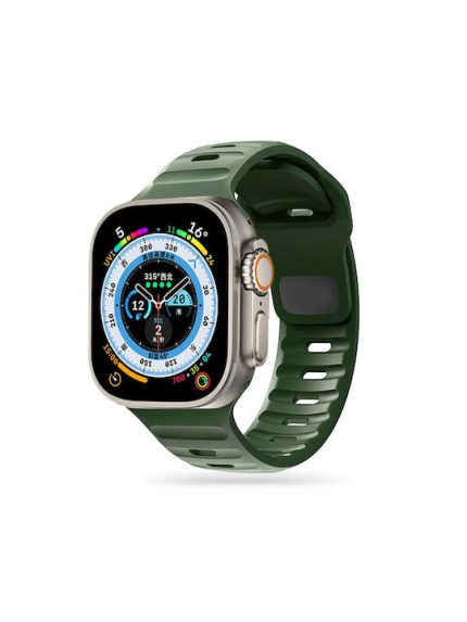 Tech-Protect Iconband Line Λουράκι Σιλικόνης Army Green (Apple Watch Ultra 49mm)