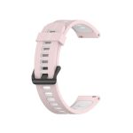 Για Samsung Galaxy Watch4/Active2 Ζώνη ρολογιών σιλικόνης δύο χρωμάτων 20 mm (Ροζ Λευκή άμμος)