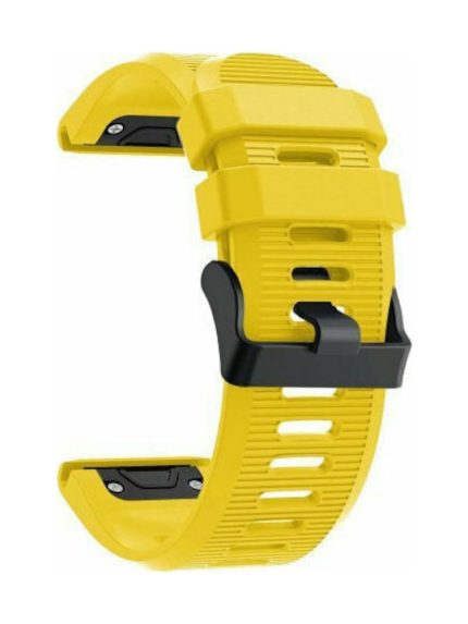 QuickFit Λουράκι Σιλικόνης Κίτρινο (Fenix 5X/5X Plus)