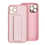ΔΕΡΜΑΤΙΝΗ Θήκη Kickstand για IPHONE 15 ροζ - Image 2