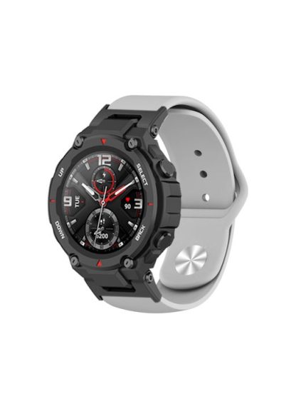 Silicone Reverse Buckle Λουράκι Σιλικόνης Γκρι (Amazfit T-Rex)