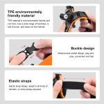 PULUZ Motorcycle Helmet Chin Strap Mount for GoPro, DJI Osmo Action and Other Action Cameras(Orange) - Image 3