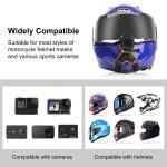 PULUZ Motorcycle Helmet Chin Strap Mount for GoPro, DJI Osmo Action and Other Action Cameras(Orange) - Image 6