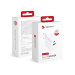 Forcell Φορτιστής Χωρίς Καλώδιο με Θύρα USB-A και Θύρα USB-C 30W Power Delivery / Quick Charge 4.0 Λευκός