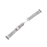 Milan Fold Buckle Metal Watch Band For Apple Watch Series 8&7 41mm / SE 2&6&SE&5&4 40mm / 3&2&1 38mm(Silver)