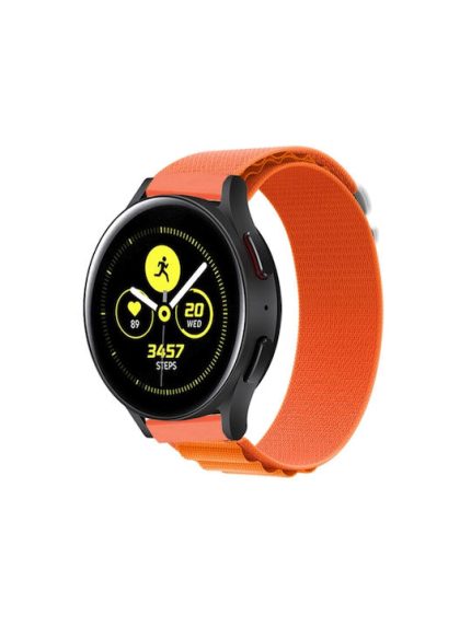 Για Huawei Watch GT2 / GT3 Pro / GT Runner Universal Nylon Loop Watch Band 22mm (Πορτοκαλί)