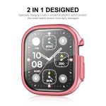Για Apple Watch Ultra 49mm ENKAY Πλήρης κάλυψη, επικαλυμμένη μαλακή θήκη TPU με φιλμ οθόνης (ασημί) - Image 5