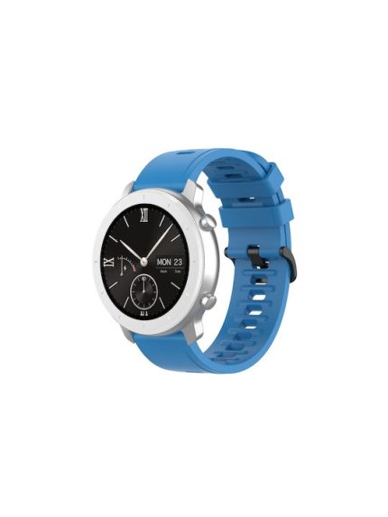 Για Xiaomi MI Watch Sport 22mm Solid Color Soft Silicone Band (Μπλε)