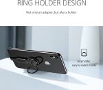 Usams AU06 Dual Lightning Ring Holder Adapter Μαύρο - Image 6