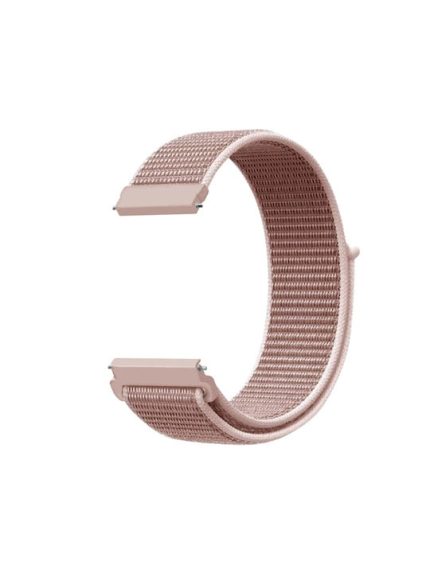 For Samsung Galaxy Watch 42mm Nylon Braided Watch Band   ( Rose Pink)
