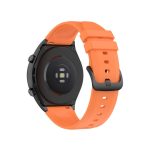 For Xiaomi Watch S1 22mm Protruding Head Glossy Silicone Watch Band(Orange)