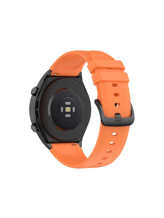 f18b874f-c16d-47fb-bdac-fc1d0f985053_0.jpg For Xiaomi Watch S1 22mm Protruding Head Glossy Silicone Watch Band(Orange) - Image 1