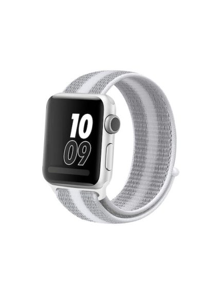 Λουράκι Υφασμάτινο Λευκό (Apple Watch 38/40/41mm)