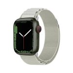 Nylon Loop Watch Band για Apple Watch Series 8&7 41mm / SE 2&6&SE&5&4 40mm / 3&2&1 38mm (Μπεζ)