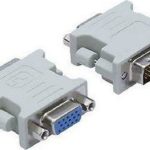 Powertech Μετατροπέας DVI-D male σε VGA female Λευκό (CAB-G020)
