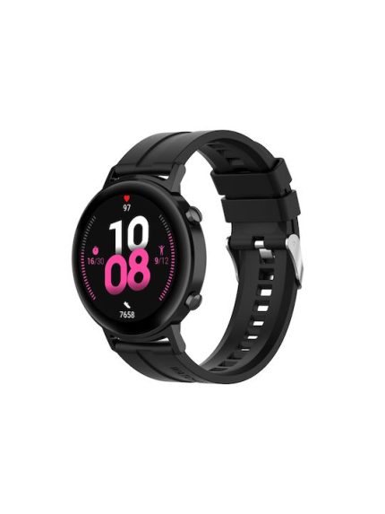 Λουράκι Σιλικόνης Μαύρο (Vivoactive 3Galaxy Watch 3 41mmAmazfit Bip)