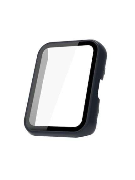 Για Huawei Watch Fit 2 / Fit 2 Active PC + Tempered Glass Ενσωματωμένη θήκη ρολογιού (Μπλε μελάνι)