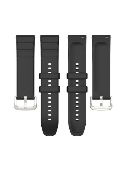 22mm Λουράκι Σιλικόνης Μαύρο (Amazfit GTR 4)