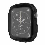 Θήκη ρολογιού PC Frame με σκληρυμένη μεμβράνη για Apple Watch Series 6 & SE & 5 & 4 44mm (Μαύρο)