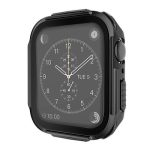 Plating PC Frame Watch Case with Tempered Film For Apple Watch Series 6 & SE & 5 & 4 44mm(Grey)