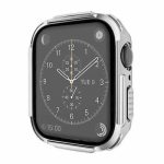Plating PC Frame Watch Case with Tempered Film For Apple Watch Series 6 & SE & 5 & 4 44mm(Silver)