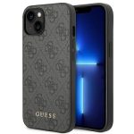 Guess 4G Metal Gold Logo Back Cover Σιλικόνης Γκρι (iPhone 14)