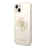 Guess Glitter 4G Big Logo Back Cover Πλαστικό Χρυσό (iPhone 14)