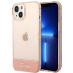 Guess Translucent Back Cover Πλαστικό Ροζ (iPhone 14)