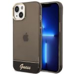 Guess Translucent Back Cover Πλαστικό Μαύρο / Διάφανο (iPhone 14)