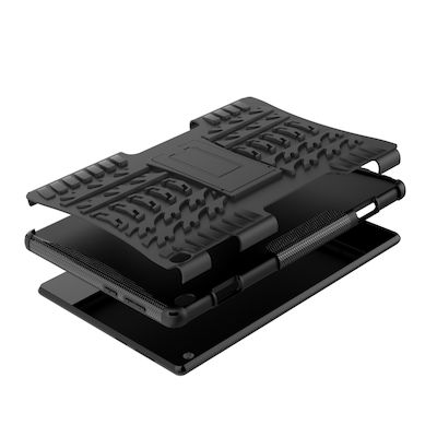 large_20221229215329_7cb280f6 Για Lenovo Tab M10 X605 / X505 Tire Texture Προστατευτική θήκη tablet TPU+PC με θήκη (Μαύρη) - Image 1