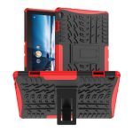 Για Lenovo Tab M10 X605 / X505 Tire Texture Προστατευτική θήκη tablet TPU+PC με θήκη (κόκκινη)