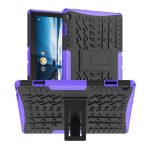 Για Lenovo Tab M10 X605 / X505 Tire Texture Προστατευτική θήκη tablet TPU+PC με θήκη (μωβ)