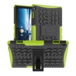 Για Lenovo Tab M10 X605 / X505 Tire Texture Προστατευτική θήκη tablet TPU+PC με θήκη (πράσινη)