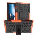 Για Lenovo Tab M10 X605 / X505 Tire Texture Προστατευτική θήκη tablet TPU+PC με θήκη (πορτοκαλί)