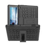 Για Lenovo Tab E10 Tire Texture Προστατευτική θήκη TPU+PC με θήκη (Μαύρη)