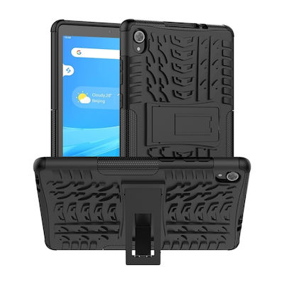 large_20230502172341_03f6d814 Για Lenovo Tab M8 (2020) TB-8705F 8,0 ιντσών με υφή ελαστικού, προστατευτική θήκη TPU+PC με θήκη (Μαύρη) - Image 1