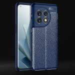 Για OnePlus 11 5G Litchi Texture Αντικραδασμική θήκη τηλεφώνου TPU (Μπλε)